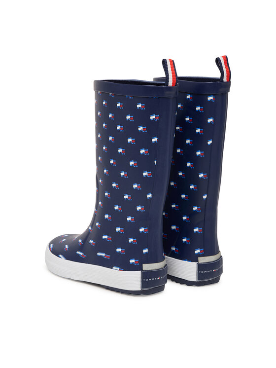 Tommy Hilfiger Gumijasti škornji Tommy Hilfiger Rain Boot T3XC-33922-1846 S Mornarsko modra