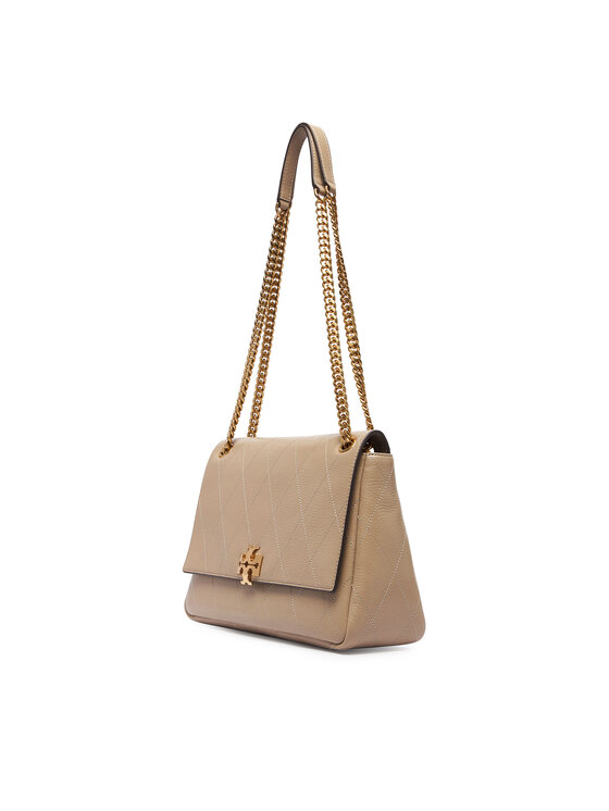 Tory Burch Сумка Tory Burch Charlie Quilted Shoulder Bag 185828 Кремовий