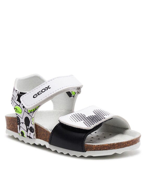 Geox Basutės Geox B Sandal Chalki Boy B152QC 000BC C0552 S Balta