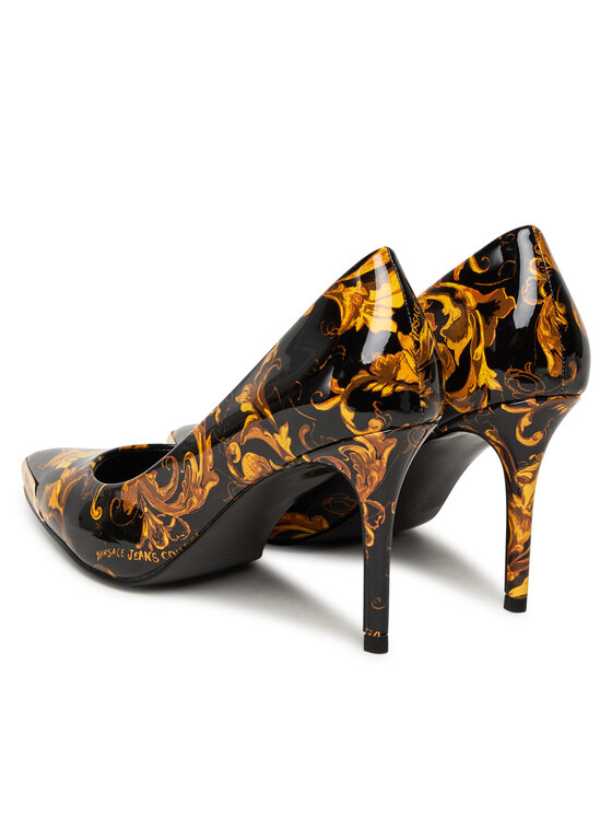Versace Jeans Couture Pantofi cu toc subțire Versace Jeans Couture 79VA3S50 ZS366 Negru