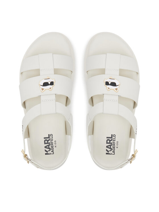 Karl Lagerfeld Kids Sandali Karl Lagerfeld Kids Z30372 S Écru