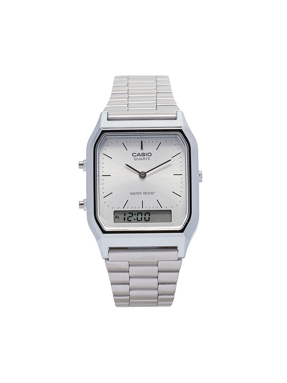 Casio Часовник Casio Vintage Maxi AQ-230A-7AMQYES Сребрист