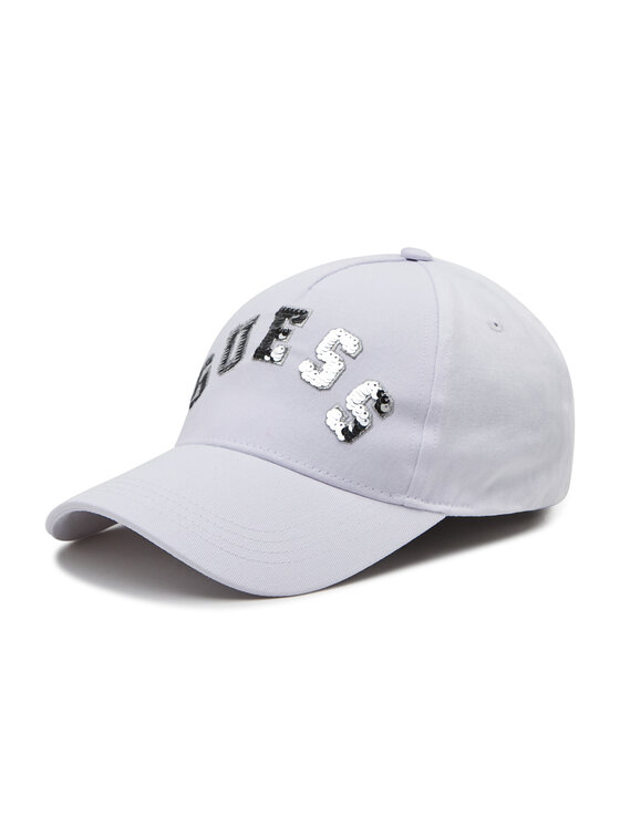 Guess Cappellino Guess Sequin Logo Baseball Cap AW8614 COT01 Bianco