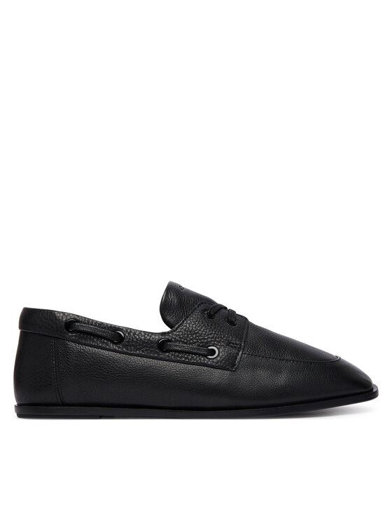 Calvin Klein Félcipő Calvin Klein Ess Boatshoe Lth HW0HW03116 Fekete