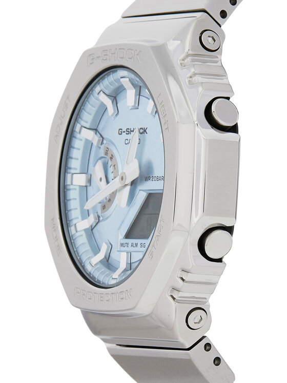 G-Shock Ročna ura G-Shock Octagon GM-2110D-2AER Srebrna