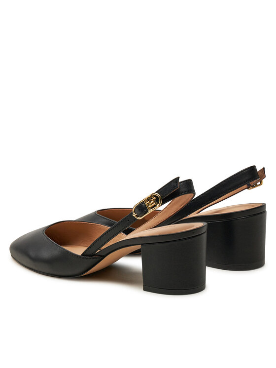 Tommy Hilfiger Γοβάκια Tommy Hilfiger Pump Slingback Smooth Leather FW0FW08621 Μαύρο