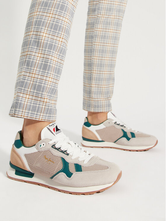 Pepe Jeans Снікерcи Pepe Jeans Brit Retro M PMS40004 Écru