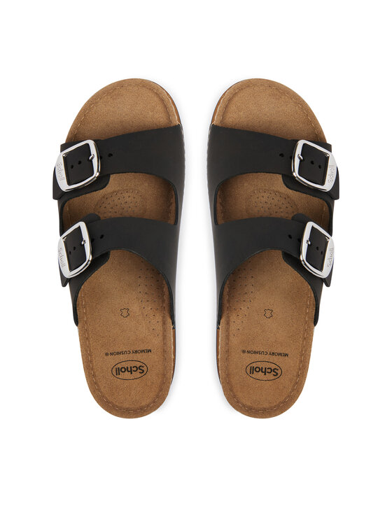 Scholl Шльопанці Scholl Bora 2 Buckles MF00751 Чорний