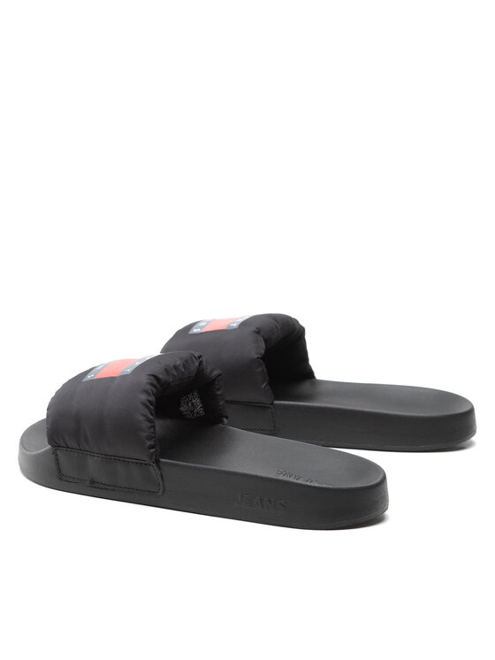 Tommy Jeans Natikače Tommy Jeans Padded Tommy Jeans Pool Slide EM0EM01041 Crna