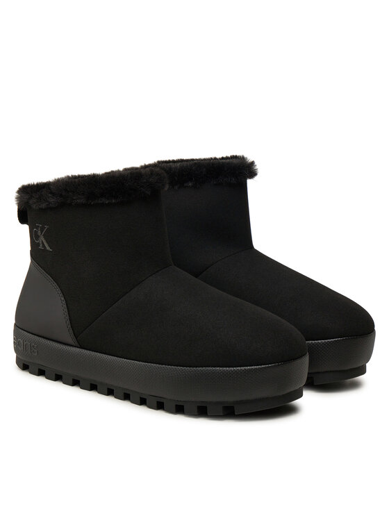 Calvin Klein Jeans Пантофи Calvin Klein Jeans Home Anke Slipper YW0YW01592 Черен