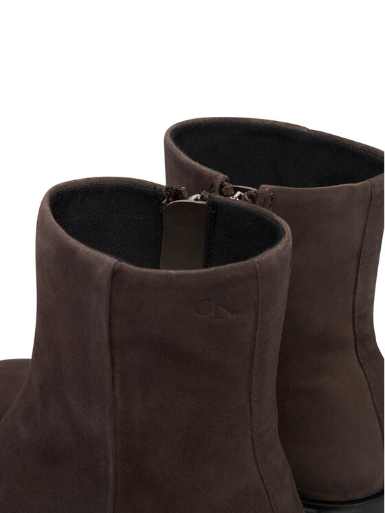 Calvin Klein Botki Calvin Klein HW0HW02592 Brązowy