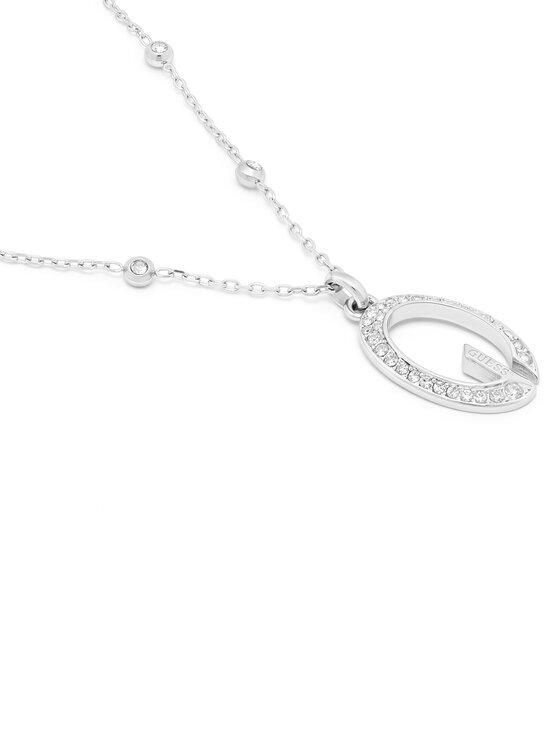 Guess Náhrdelník Guess JUBN06 340JW Strieborná