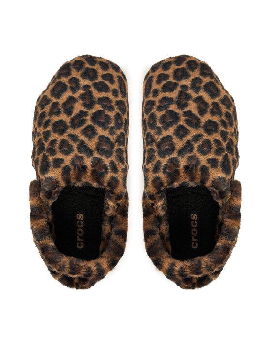 Crocs Hausschuhe Crocs Classic Unfurgettable Animal Clog 212002 Braun