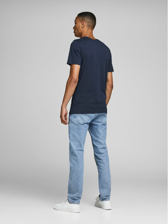 Jack & Jones Jack & Jones Футболка Corp 12151955 Cиній Slim Fit