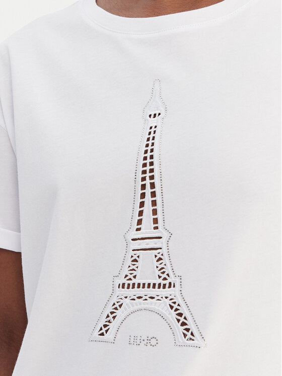 Liu Jo Liu Jo Camiseta WA6413 JS904 Blanco Regular Fit