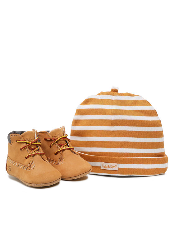 Timberland Черевики Timberland Crib Bootie With Hat TB09589R2311 Коричневий