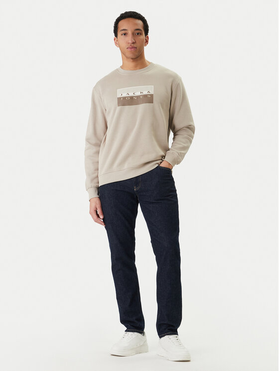 Jack & Jones Jack & Jones Majica dugih rukava Fusion 12289807 Siva Relaxed Fit