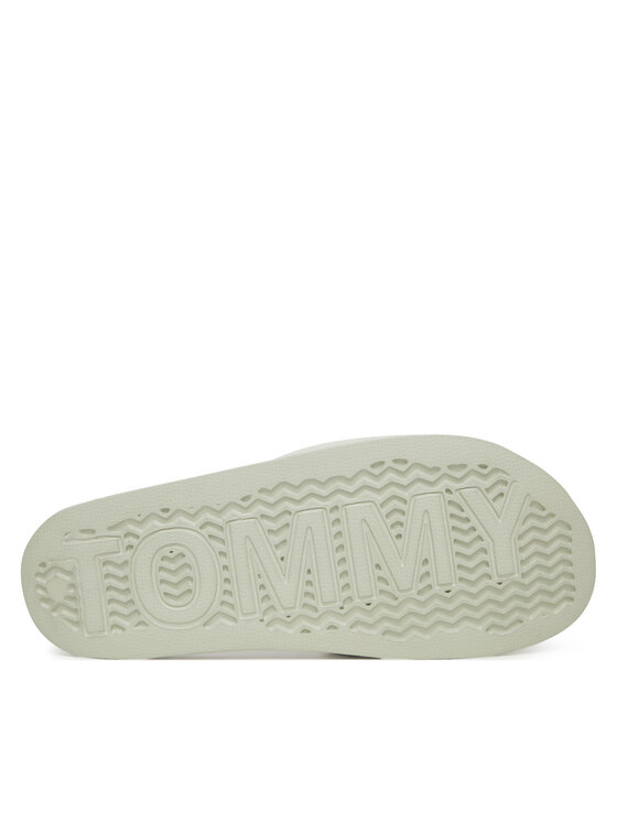 Tommy Jeans Nazouváky Tommy Jeans Flag Pool Slide Patent EN0EN02901 Zelená