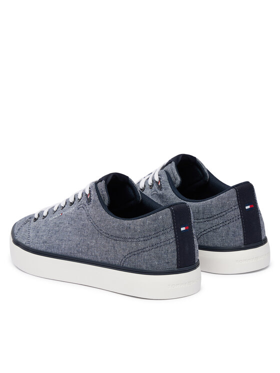 Tommy Hilfiger Teniși Tommy Hilfiger Th Hi Vulc Core Low Chambray FM0FM05818 Albastru