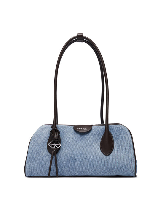 Calvin Klein Borsetta Calvin Klein Emblem Trio Denim Shoulder Bag LV04F3830G Blu