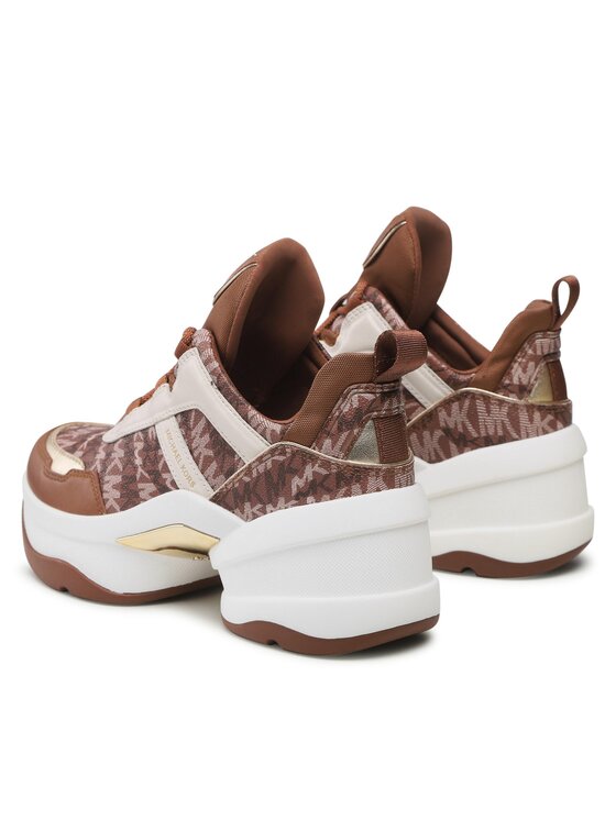MICHAEL Michael Kors Snīkeri MICHAEL Michael Kors Olympia Trainer 43F2OLFS1B Brūns
