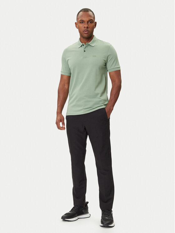 BOSS BOSS Polo Pallas 50468362 Zelena Regular Fit
