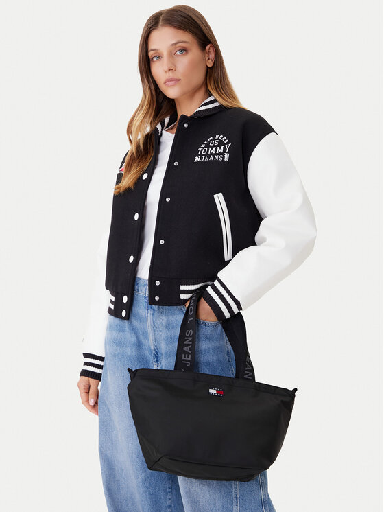 Tommy Jeans Τσάντα Tommy Jeans Tjw Ess Daily Mini Tote AW0AW17890 Μαύρο