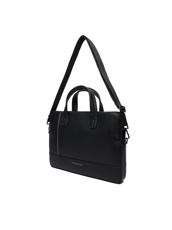 Tommy Hilfiger Portatīvā datora soma Tommy Hilfiger Th Central Slim Computer Bag AM0AM13631 Melns