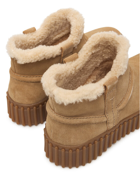 Clarks Botki Clarks Torhill Warm 26327994 Beżowy