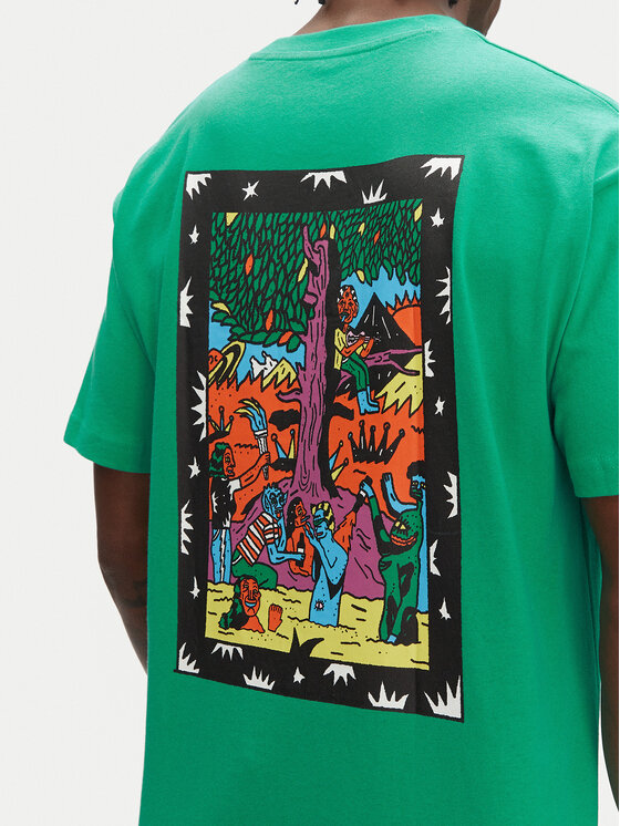 Volcom Volcom Футболка Bob Moleema A4312554 Зелений Loose Fit