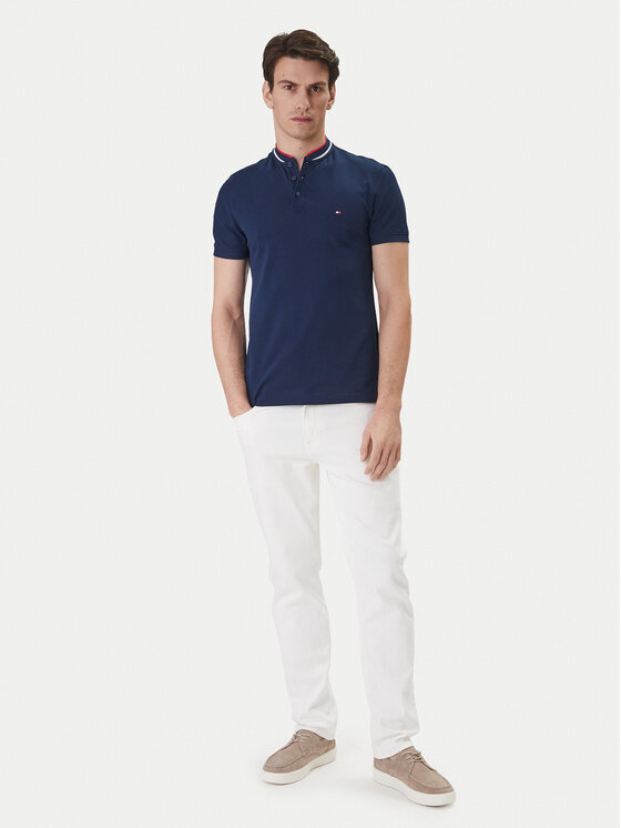 Tommy Hilfiger Tommy Hilfiger Polo Mao MW0MW34752 Azul marino Slim Fit