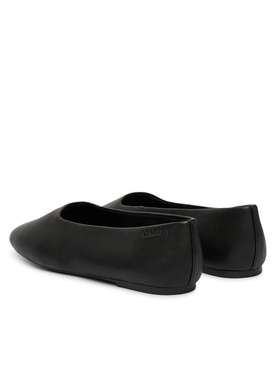 Calvin Klein Ballerine Calvin Klein Round Ballerina Lth HW0HW02943 Nero