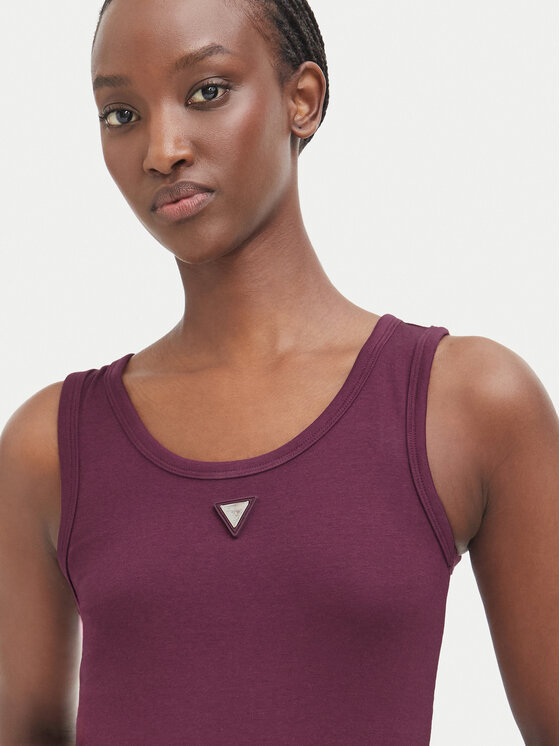 Guess Guess Τοπ V6YP09 K4312 Μπορντό Regular Fit