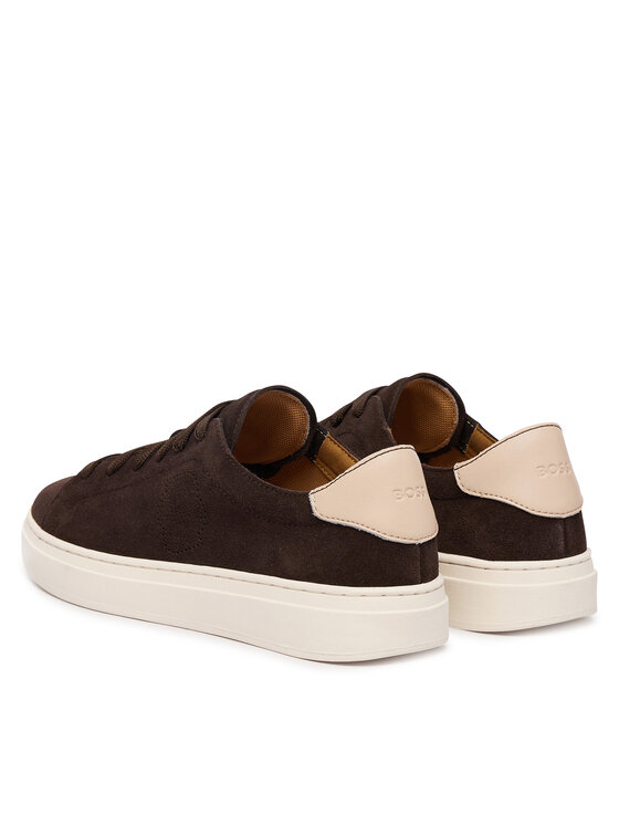 BOSS Sneakersy BOSS 50563336 Brązowy ciemny