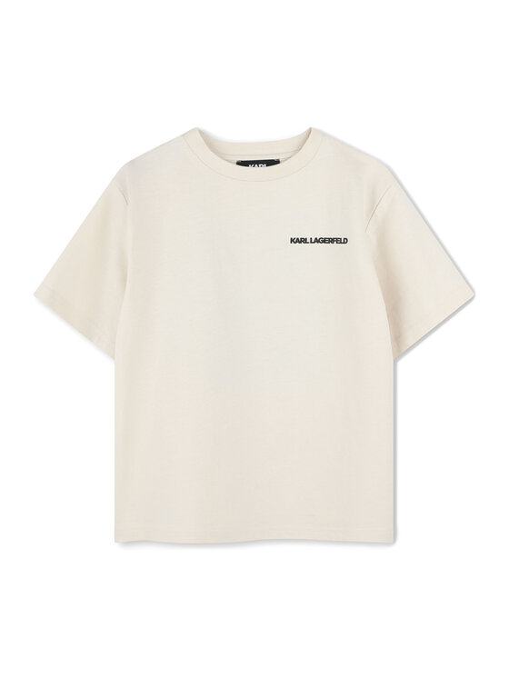 Karl Lagerfeld Kids Karl Lagerfeld Kids Marškinėliai Z30440 D Balta Regular Fit