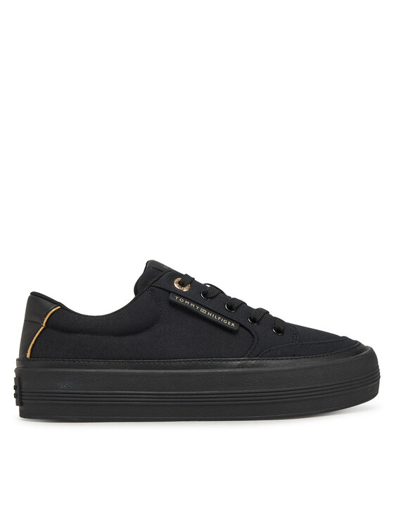 Tommy Hilfiger Sneakersy Tommy Hilfiger Essential Vulc Textile Sneaker FW0FW08323 Černá