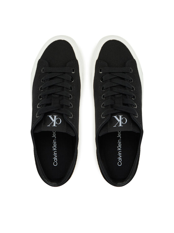 Calvin Klein Jeans Teniși Calvin Klein Jeans Vulc Flatform Low Cv Mg YW0YW01763 Negru