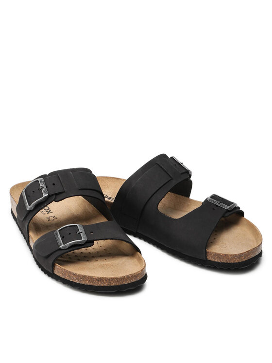 Geox Natikači Geox U Sandal Ghita B U159VB 00032 C9999 Črna