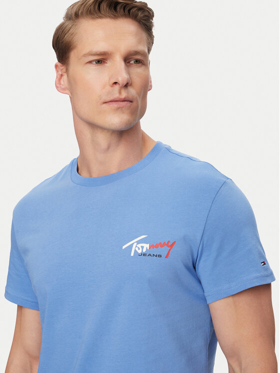 Tommy Jeans Tommy Jeans Camiseta DM0DM22538 Azul Slim Fit