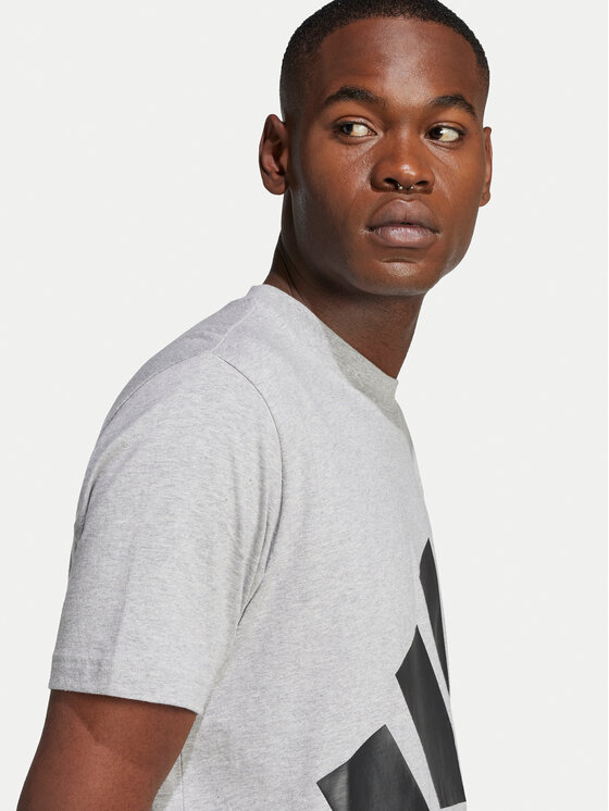 adidas adidas Футболка Essentials Big Logo JE8948 Сірий Regular Fit
