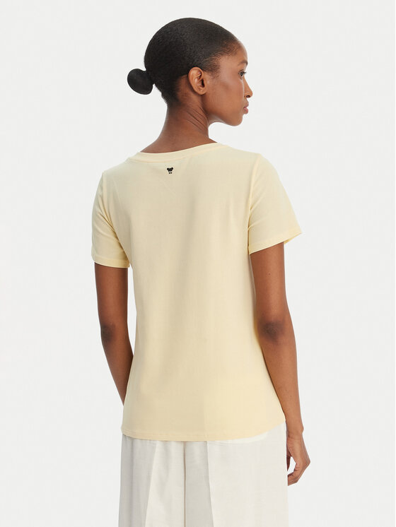 Weekend Max Mara Weekend Max Mara Camiseta Multif 2615971012 Amarillo Regular Fit