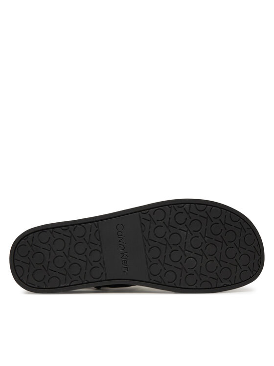Calvin Klein Сандали Calvin Klein Back Strap W/ Buckle Logo HM0HM01742 Черен