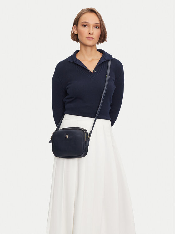 Tommy Hilfiger Rankinė Tommy Hilfiger Poppy Th Crossover AW0AW15638 Tamsiai mėlyna