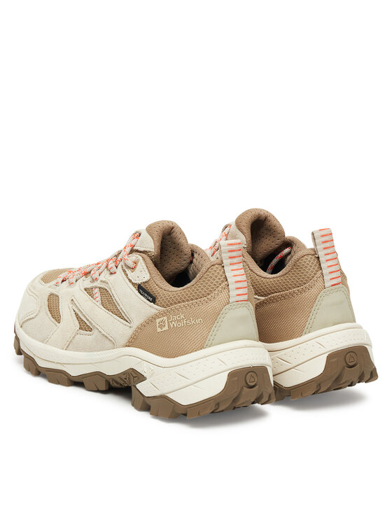 Jack Wolfskin Трекінгові черевики Jack Wolfskin Vojo Tour Texapore Low A62069 Бежевий
