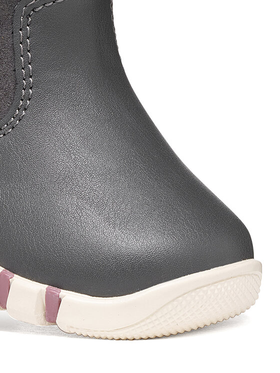 Geox Kozačky Geox B Iupidoo Girl B5658A 0DHBC C0710 Tmavě šedá