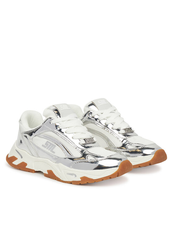 Steve Madden Снікерcи Steve Madden Sneak Peak-E SM19000129 Срібний