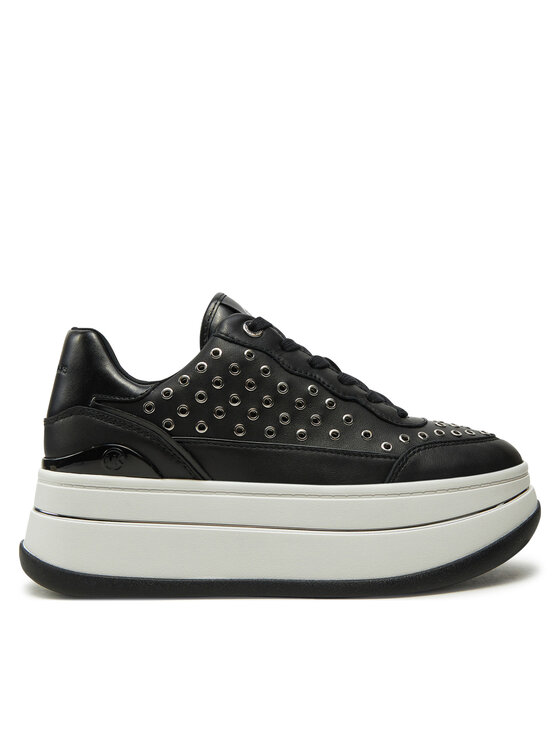 MICHAEL Michael Kors Снікерcи MICHAEL Michael Kors Hayes Lace Up 43R5HAFS1L Чорний