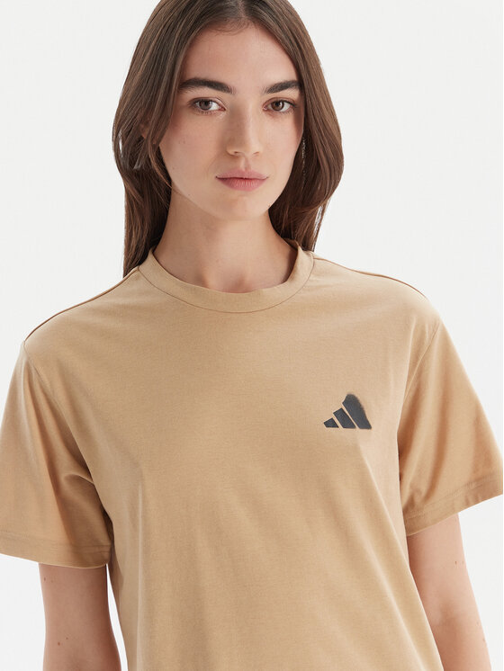 adidas adidas Футболка City Tech Summer Graphic JV8600 Бежевий Regular Fit