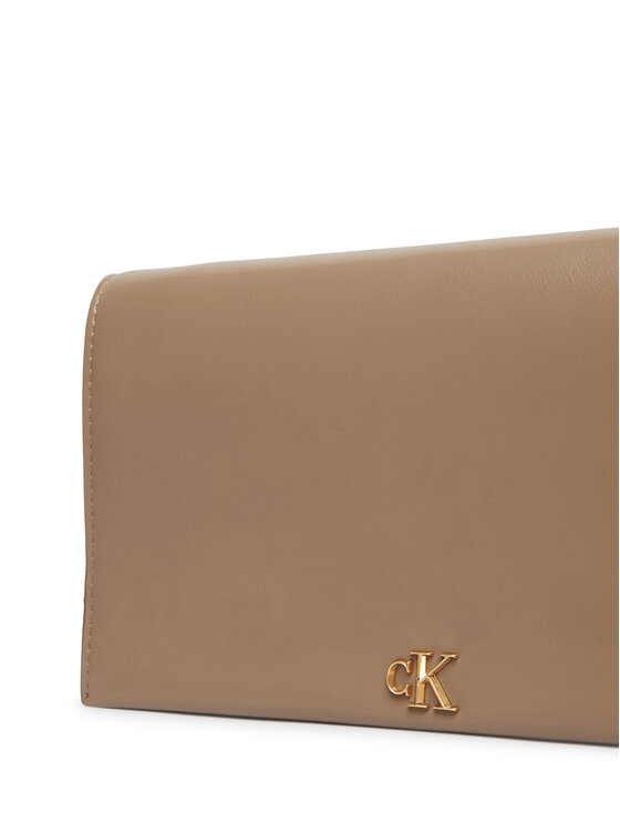 Calvin Klein Ročna torba Calvin Klein Ck Wallet On Chain LV04F3319G Bež