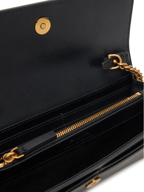 PINKO Kabelka PINKO Love Tiny Brids Wallet C AI 25-26 PCPL 103765 A0F1 Čierna